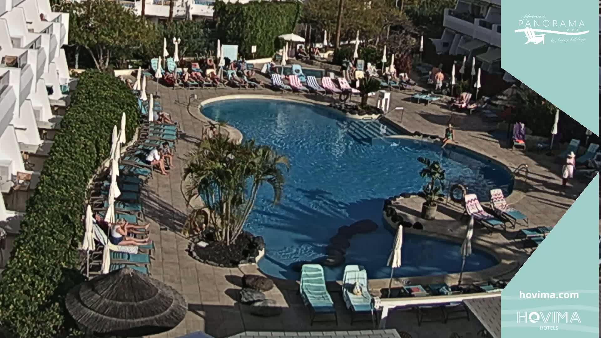 Hovima Panaroma Hotel Pool Live Cam , Costa Adeje - Santa Cruz de Tenerife, Canary Islands, Spain