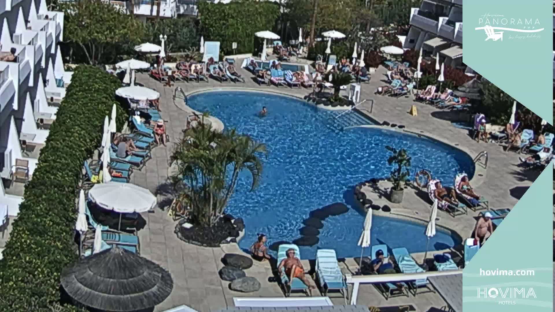 Hovima Panaroma Hotel Pool Live Cam , Costa Adeje - Santa Cruz de Tenerife, Canary Islands, Spain