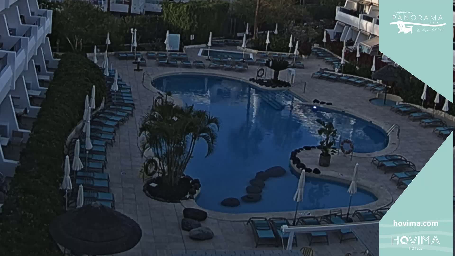 Hovima Panaroma Hotel Pool Live Cam , Costa Adeje - Santa Cruz de Tenerife, Canary Islands, Spain