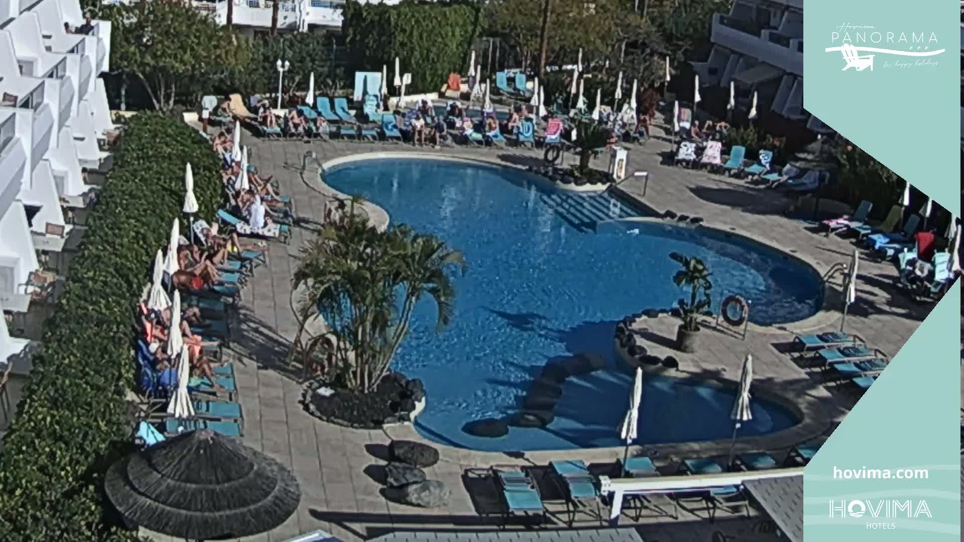 Hovima Panaroma Hotel Pool Live Cam , Costa Adeje - Santa Cruz de Tenerife, Canary Islands, Spain