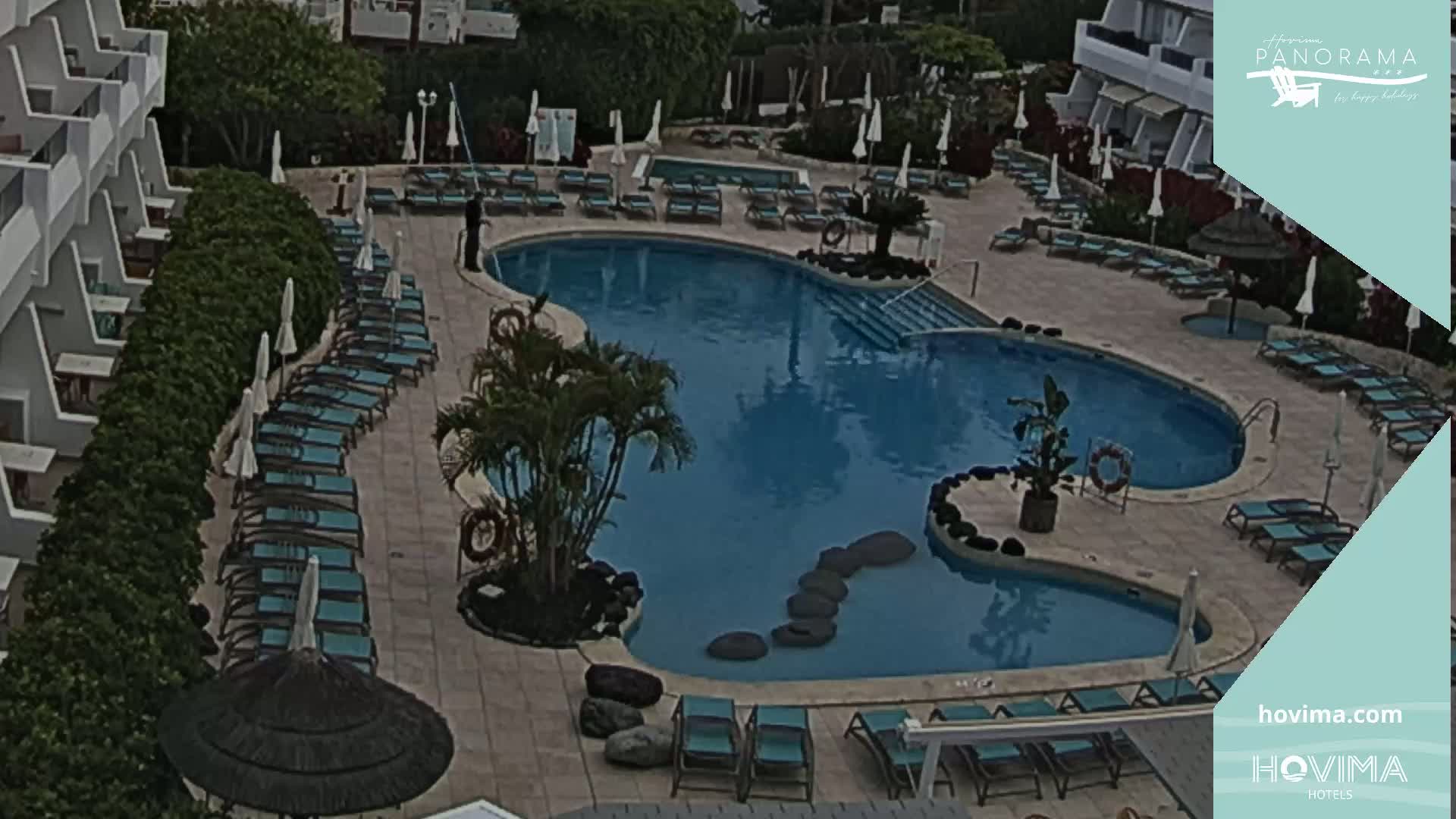 Hovima Panaroma Hotel Pool Live Cam , Costa Adeje - Santa Cruz de Tenerife, Canary Islands, Spain