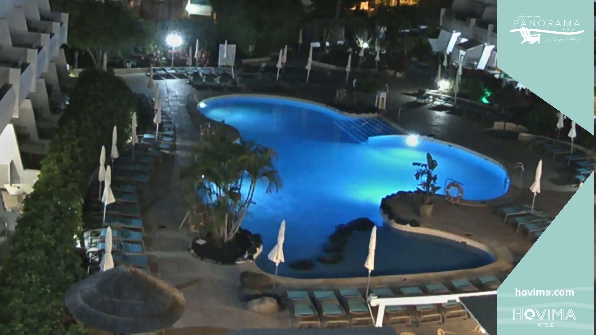 Hovima Panaroma Hotel Pool Live Cam , Costa Adeje - Santa Cruz de Tenerife, Canary Islands, Spain