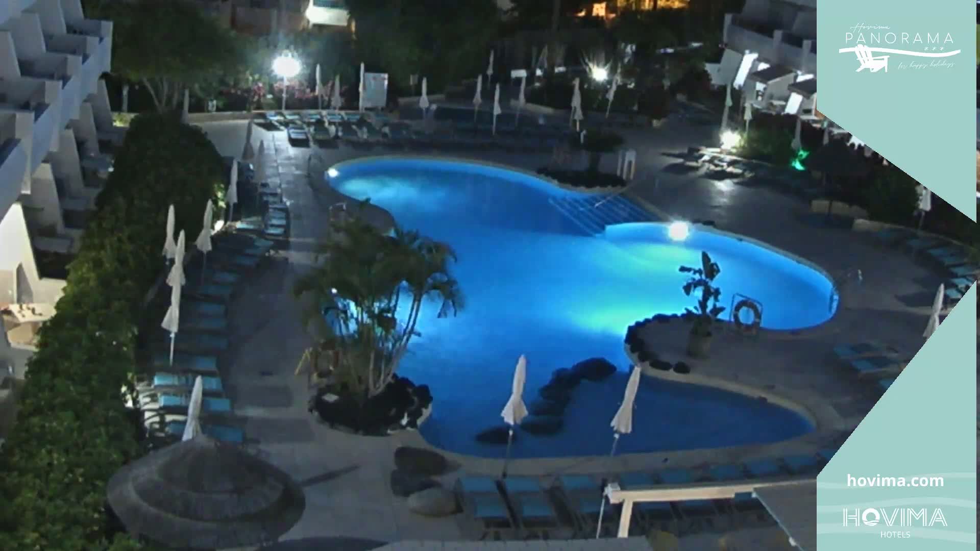 Hovima Panaroma Hotel Pool Live Cam , Costa Adeje - Santa Cruz de Tenerife, Canary Islands, Spain