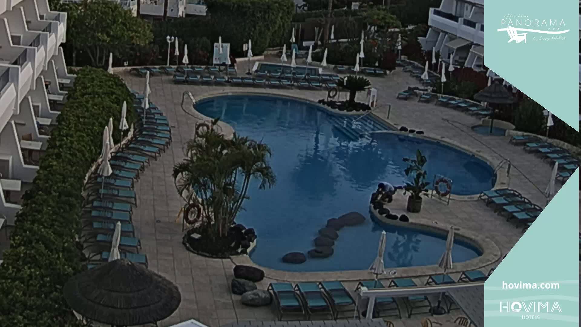 Hovima Panaroma Hotel Pool Live Cam , Costa Adeje - Santa Cruz de Tenerife, Canary Islands, Spain