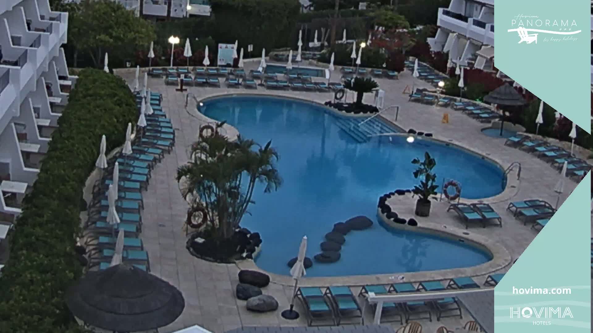 Hovima Panaroma Hotel Pool Live Cam , Costa Adeje - Santa Cruz de Tenerife, Canary Islands, Spain