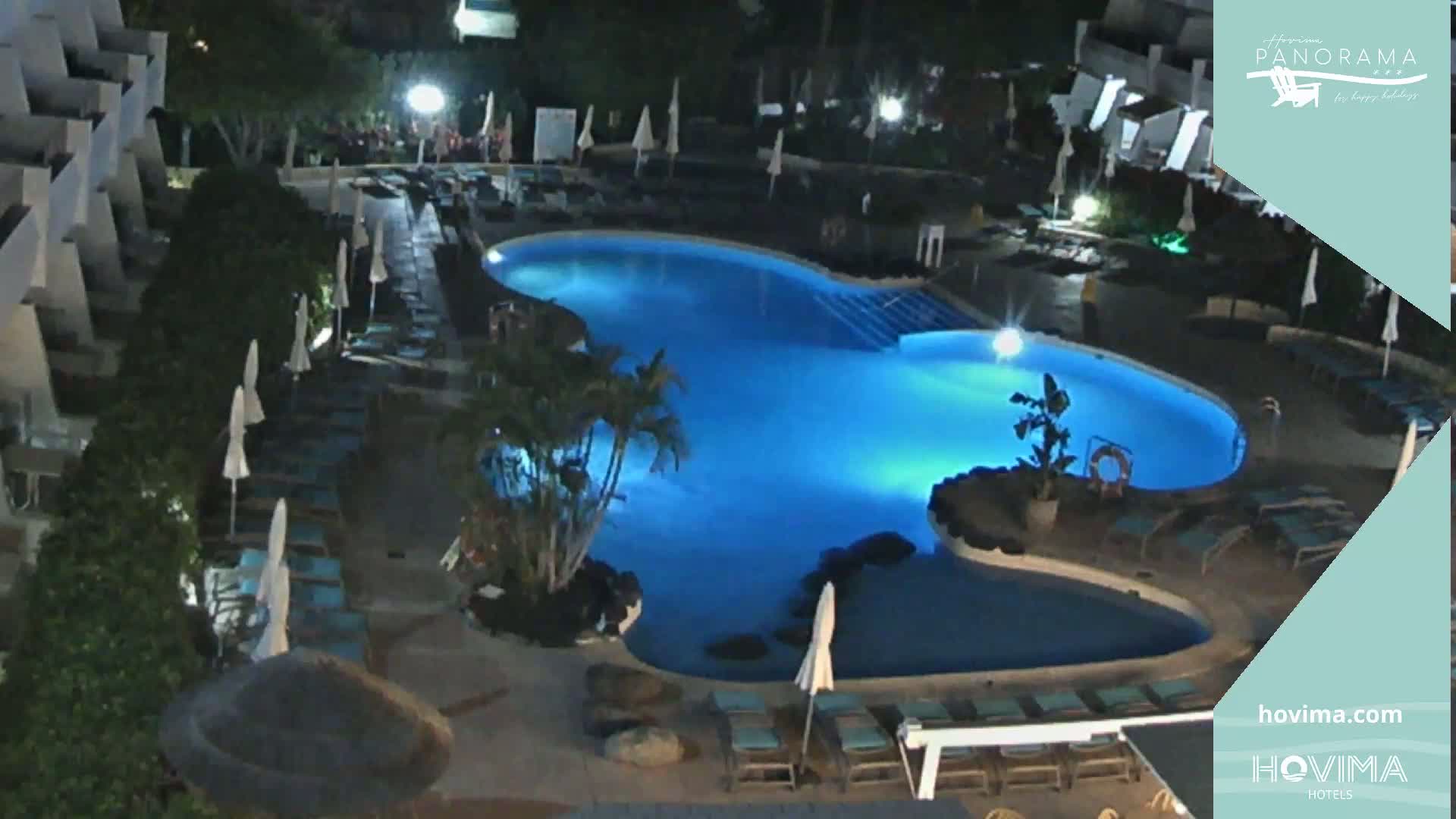 Hovima Panaroma Hotel Pool Live Cam , Costa Adeje - Santa Cruz de Tenerife, Canary Islands, Spain