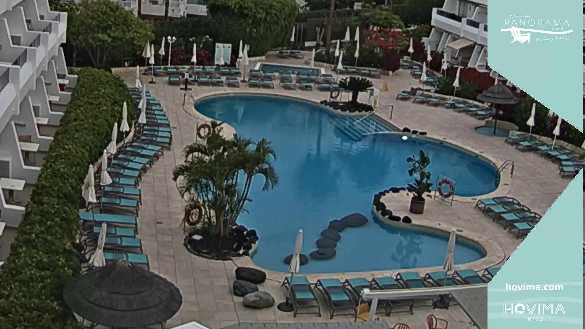 Hovima Panaroma Hotel Pool Live Cam , Costa Adeje - Santa Cruz de Tenerife, Canary Islands, Spain