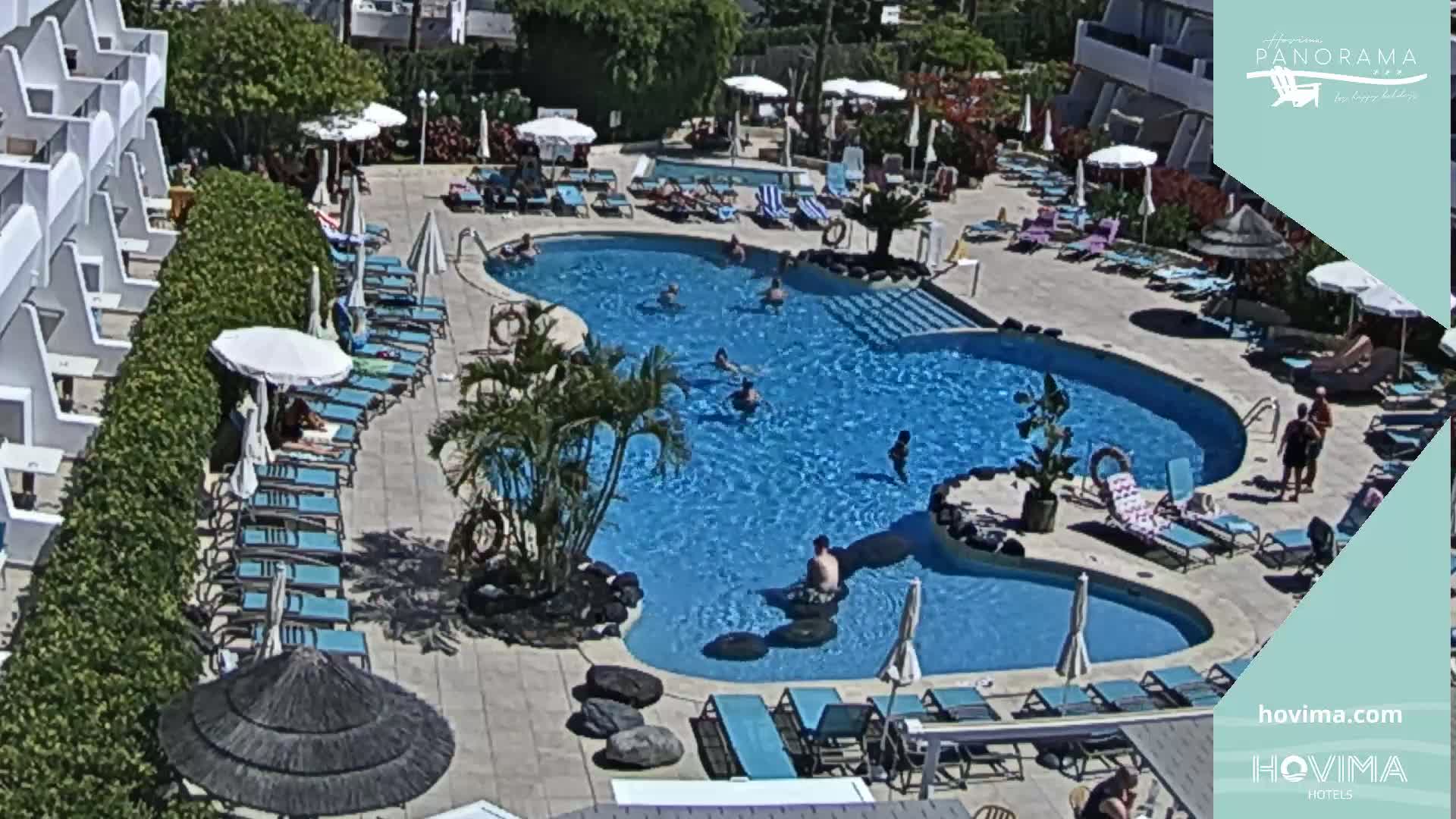 Hovima Panaroma Hotel Pool Live Cam , Costa Adeje - Santa Cruz de Tenerife, Canary Islands, Spain
