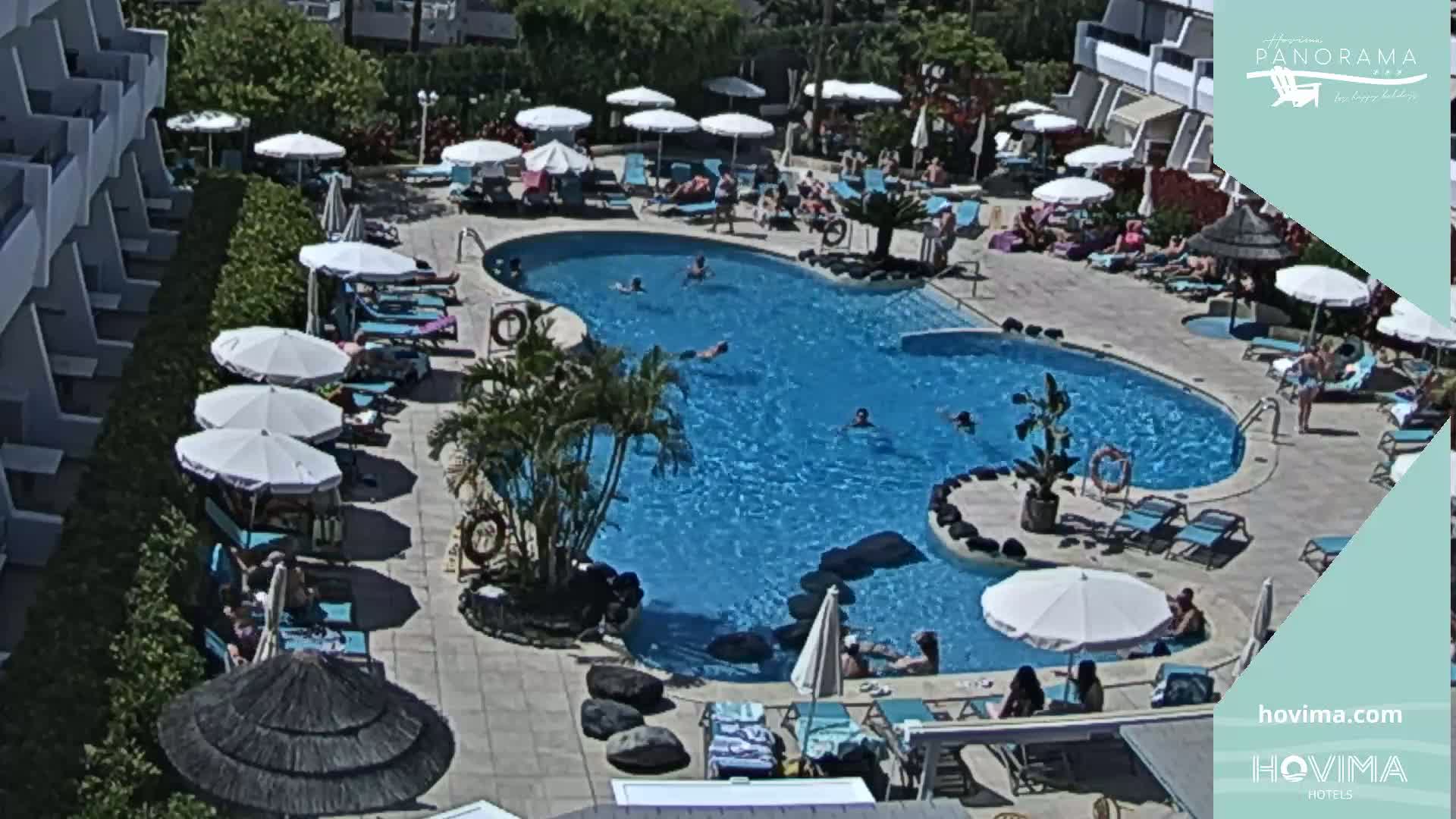 Hovima Panaroma Hotel Pool Live Cam , Costa Adeje - Santa Cruz de Tenerife, Canary Islands, Spain