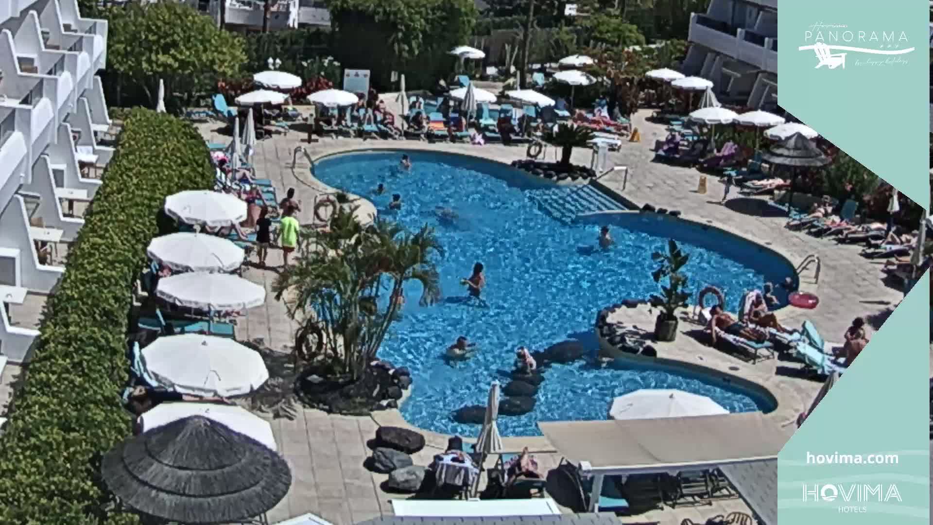 Hovima Panaroma Hotel Pool Live Cam , Costa Adeje - Santa Cruz de Tenerife, Canary Islands, Spain