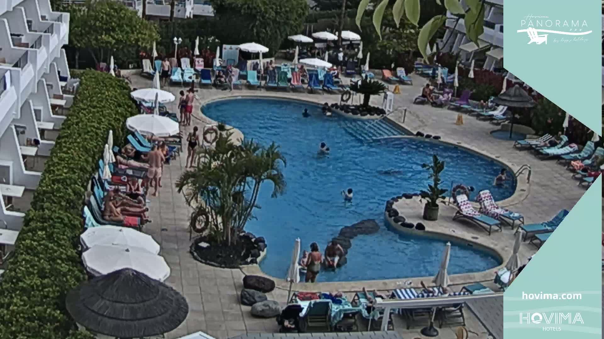 Hovima Panaroma Hotel Pool Live Cam , Costa Adeje - Santa Cruz de Tenerife, Canary Islands, Spain