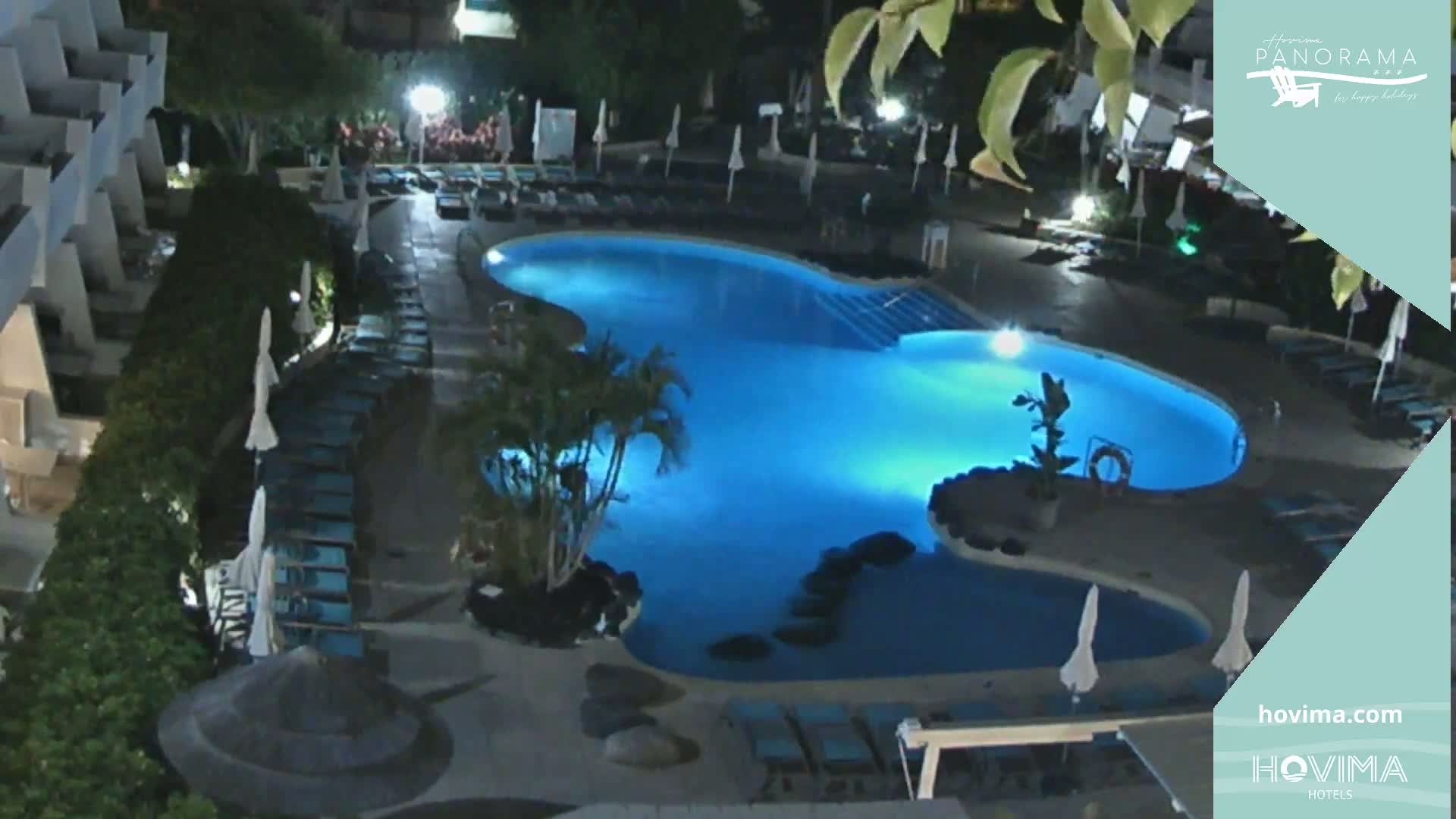 Hovima Panaroma Hotel Pool Live Cam , Costa Adeje - Santa Cruz de Tenerife, Canary Islands, Spain