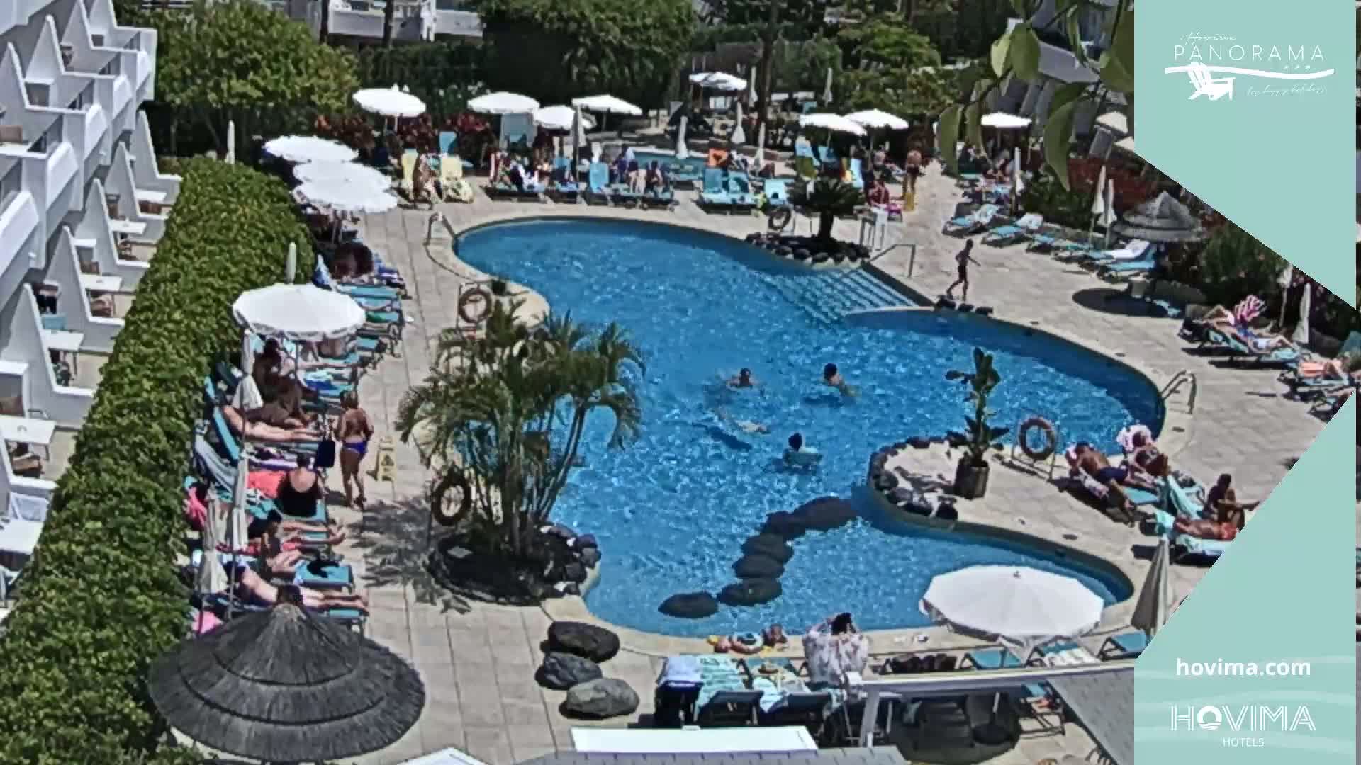 Hovima Panaroma Hotel Pool Live Cam , Costa Adeje - Santa Cruz de Tenerife, Canary Islands, Spain