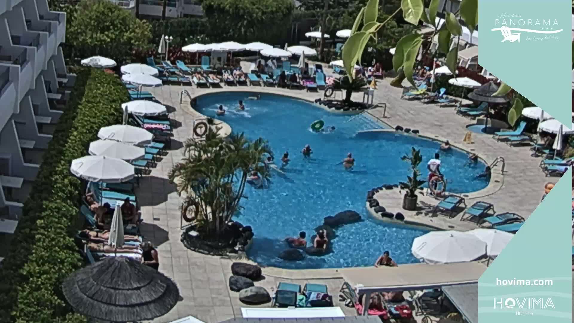 Hovima Panaroma Hotel Pool Live Cam , Costa Adeje - Santa Cruz de Tenerife, Canary Islands, Spain