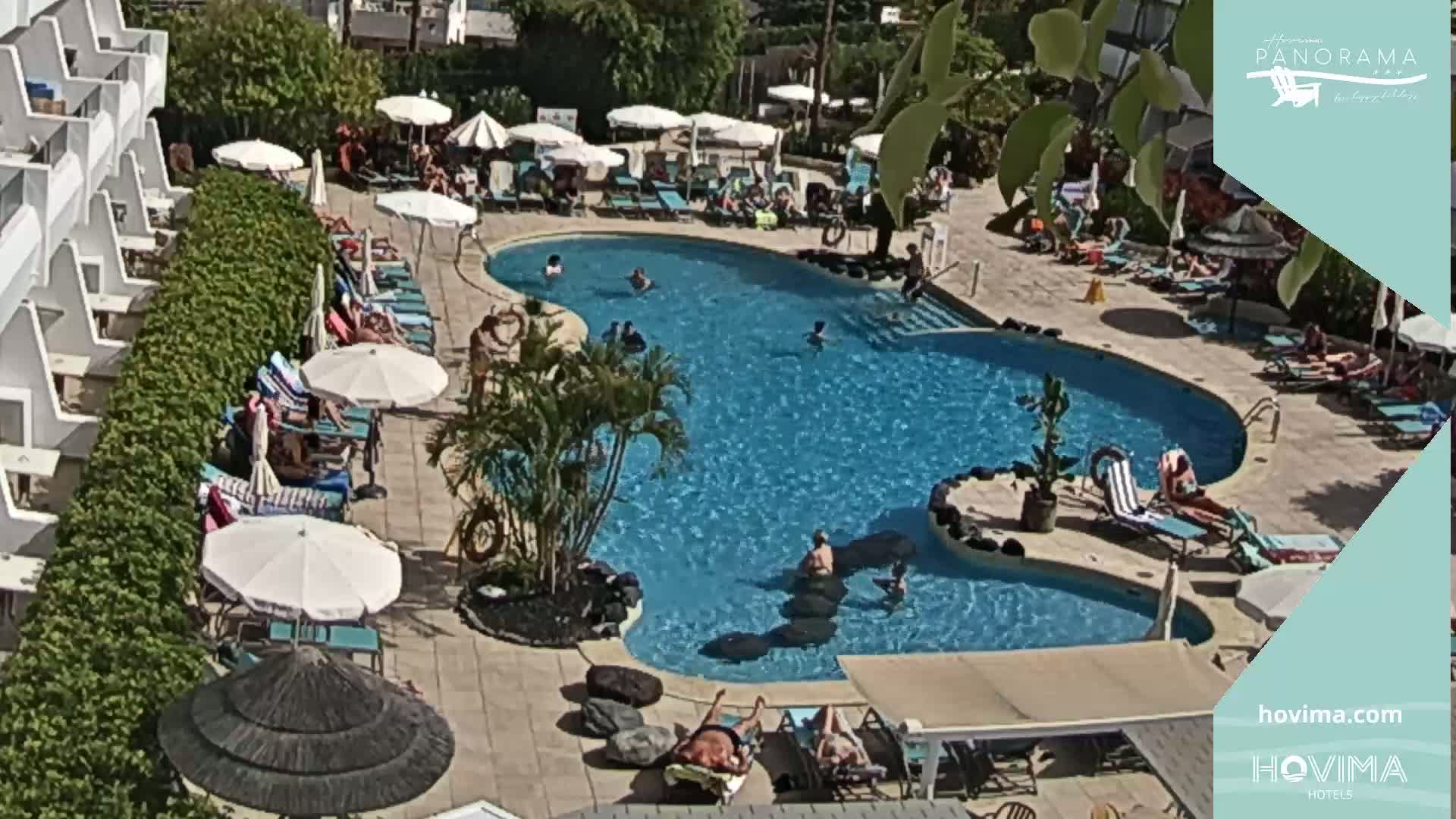 Hovima Panaroma Hotel Pool Live Cam , Costa Adeje - Santa Cruz de Tenerife, Canary Islands, Spain