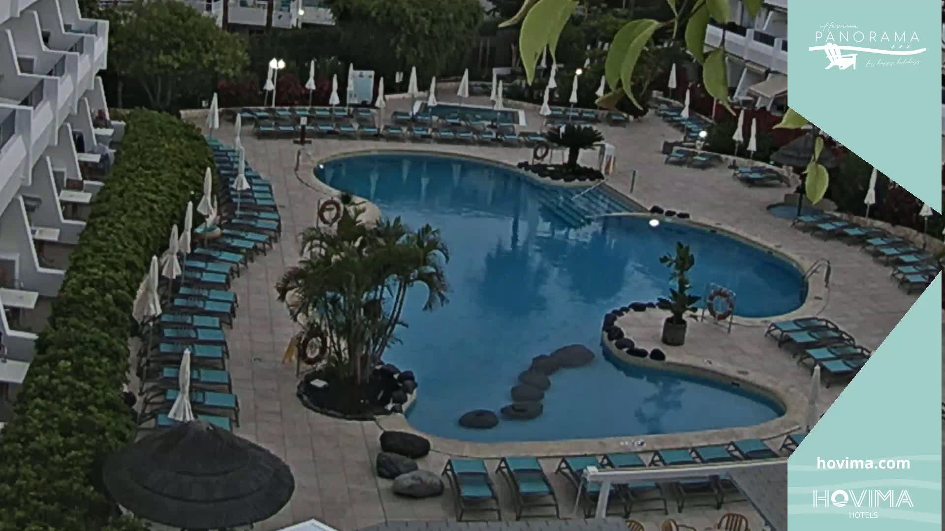 Hovima Panaroma Hotel Pool Live Cam , Costa Adeje - Santa Cruz de Tenerife, Canary Islands, Spain