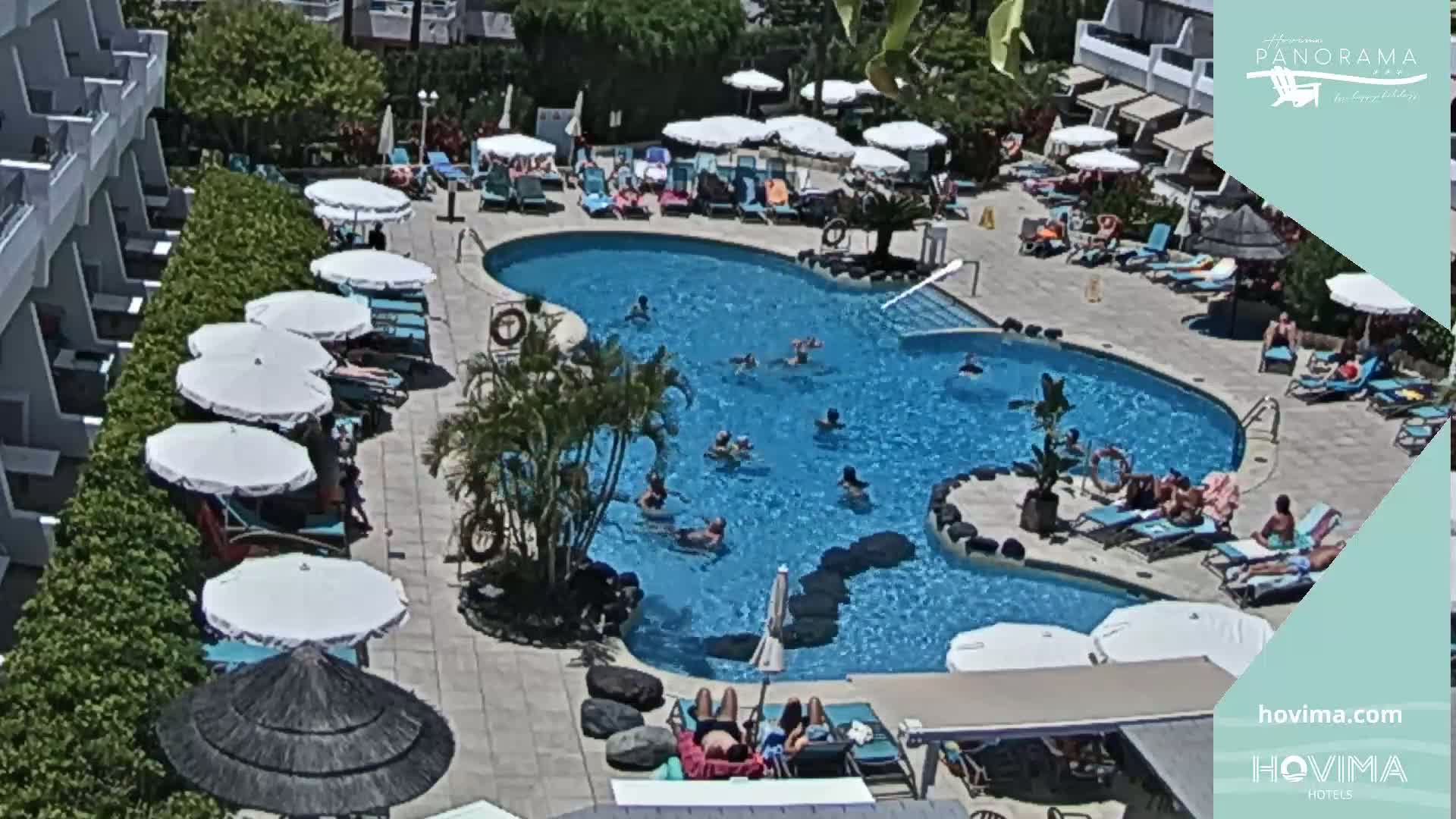 Hovima Panaroma Hotel Pool Live Cam , Costa Adeje - Santa Cruz de Tenerife, Canary Islands, Spain