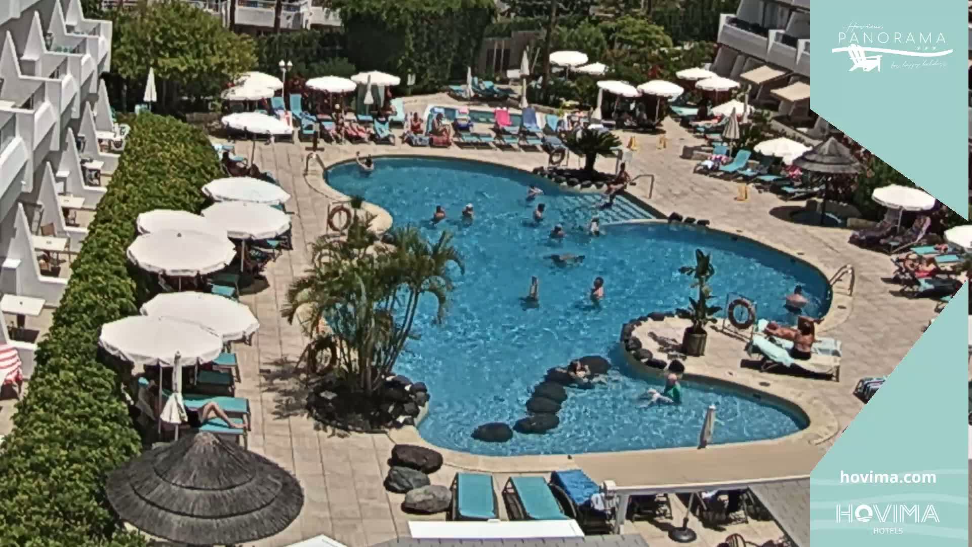 Hovima Panaroma Hotel Pool Live Cam , Costa Adeje - Santa Cruz de Tenerife, Canary Islands, Spain