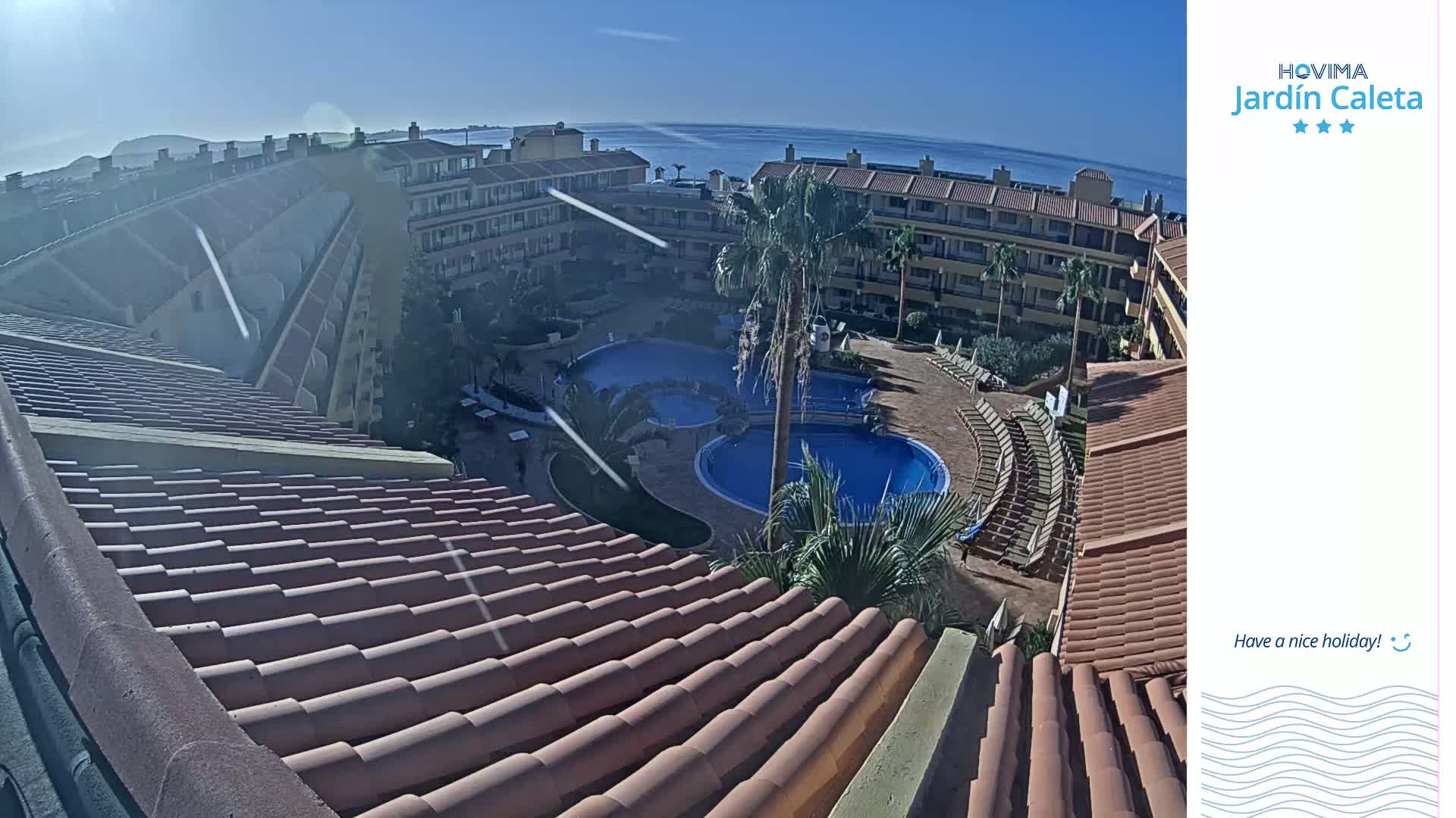 Hovima Jardín Caleta Hotel Skyline Live Cam , Adeje -  santa Cruz de Tenerife, Canary Islands, Spain