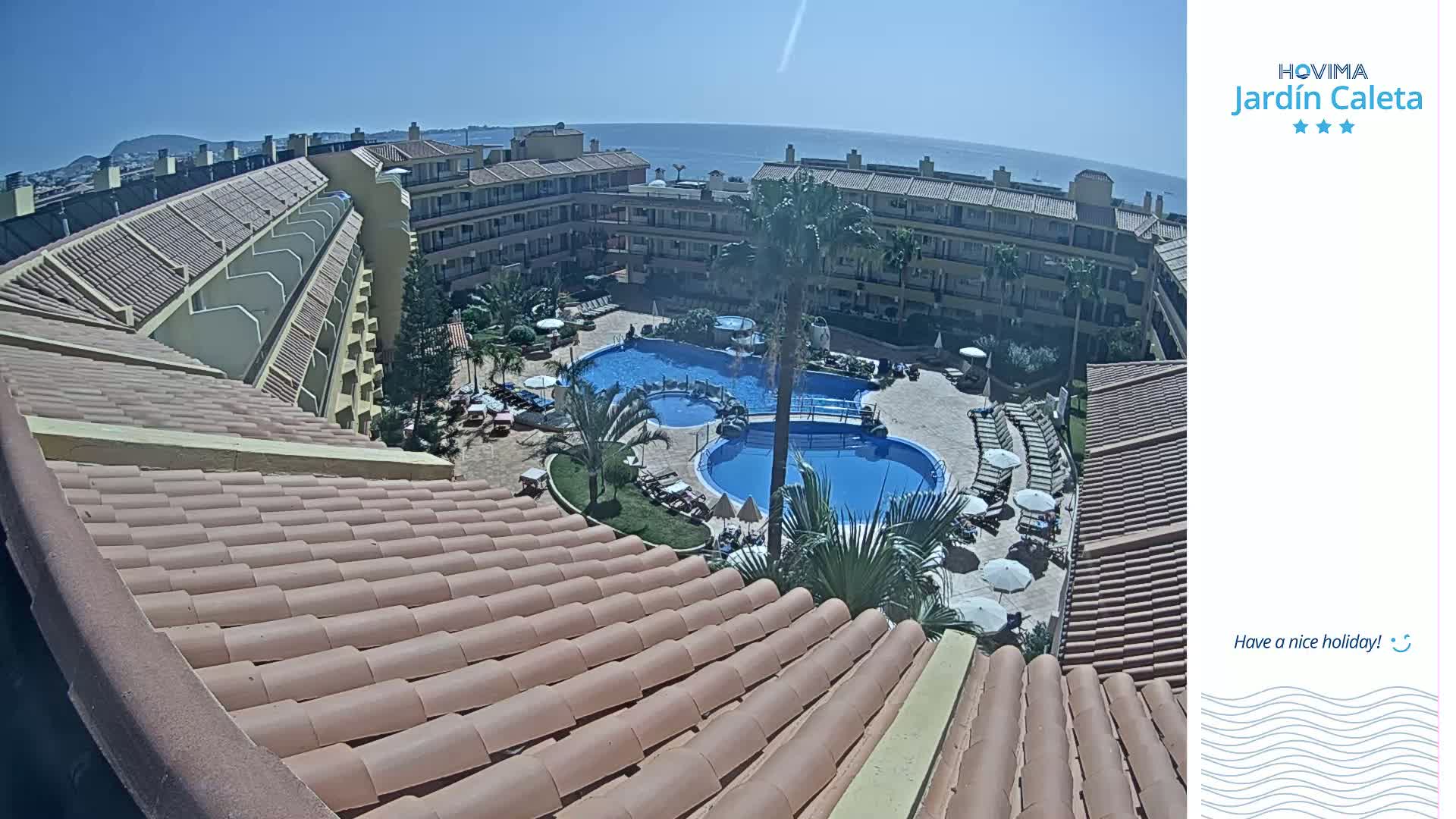 Hovima Jardín Caleta Hotel Skyline Live Cam , Adeje -  santa Cruz de Tenerife, Canary Islands, Spain