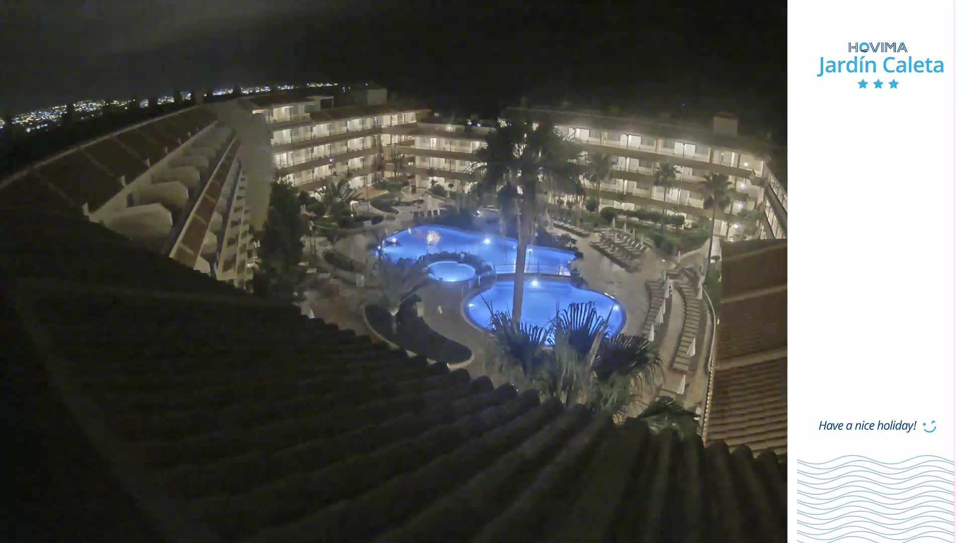 Hovima Jardín Caleta Hotel Skyline Live Cam , Adeje -  santa Cruz de Tenerife, Canary Islands, Spain