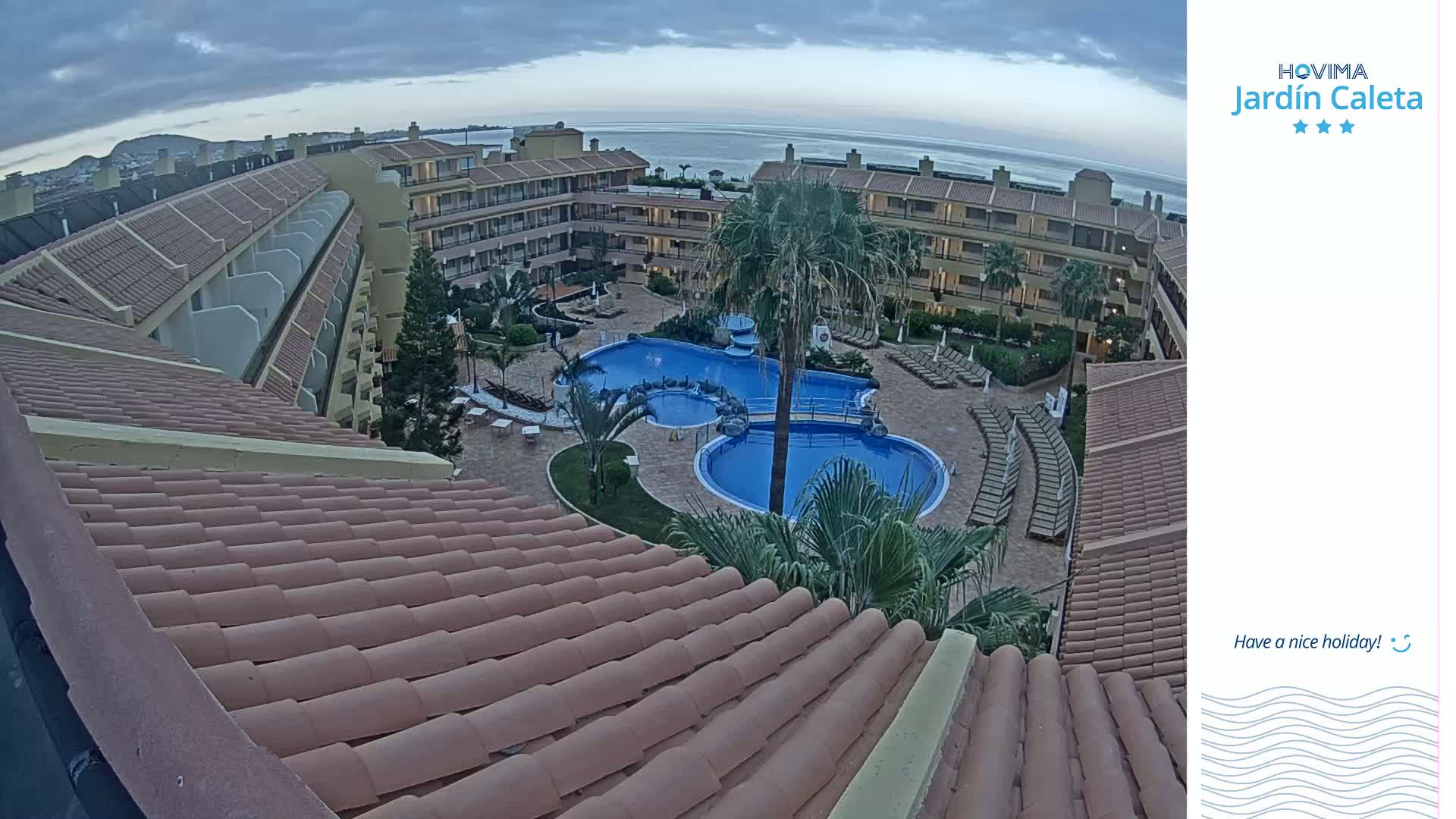 Hovima Jardín Caleta Hotel Skyline Live Cam , Adeje -  santa Cruz de Tenerife, Canary Islands, Spain