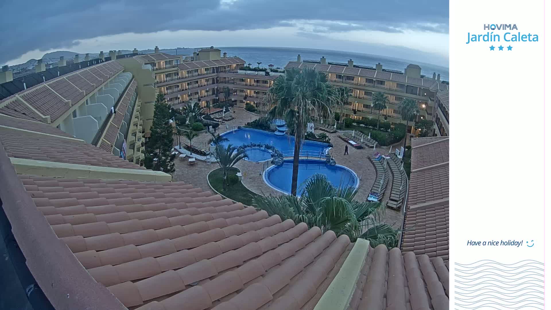Hovima Jardín Caleta Hotel Skyline Live Cam , Adeje -  santa Cruz de Tenerife, Canary Islands, Spain
