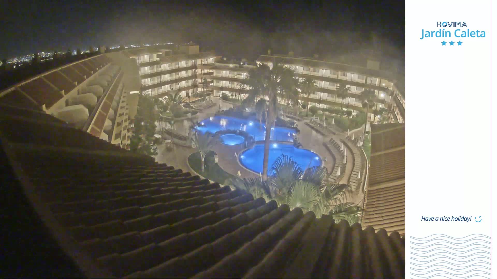 Hovima Jardín Caleta Hotel Skyline Live Cam , Adeje -  santa Cruz de Tenerife, Canary Islands, Spain