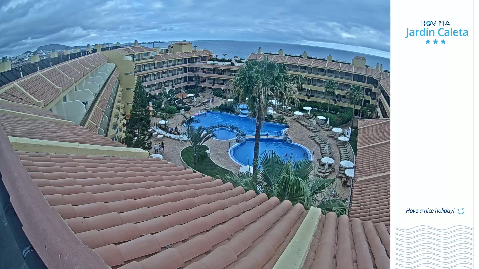 Hovima Jardín Caleta Hotel Skyline Live Cam , Adeje -  santa Cruz de Tenerife, Canary Islands, Spain