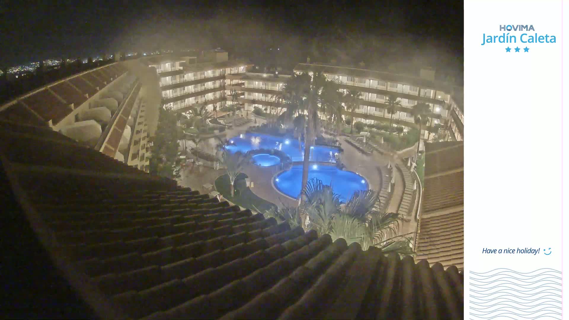 Hovima Jardín Caleta Hotel Skyline Live Cam , Adeje -  santa Cruz de Tenerife, Canary Islands, Spain