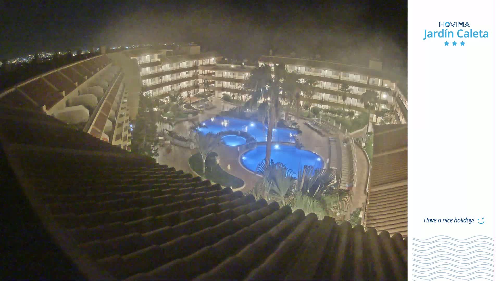 Hovima Jardín Caleta Hotel Skyline Live Cam , Adeje -  santa Cruz de Tenerife, Canary Islands, Spain