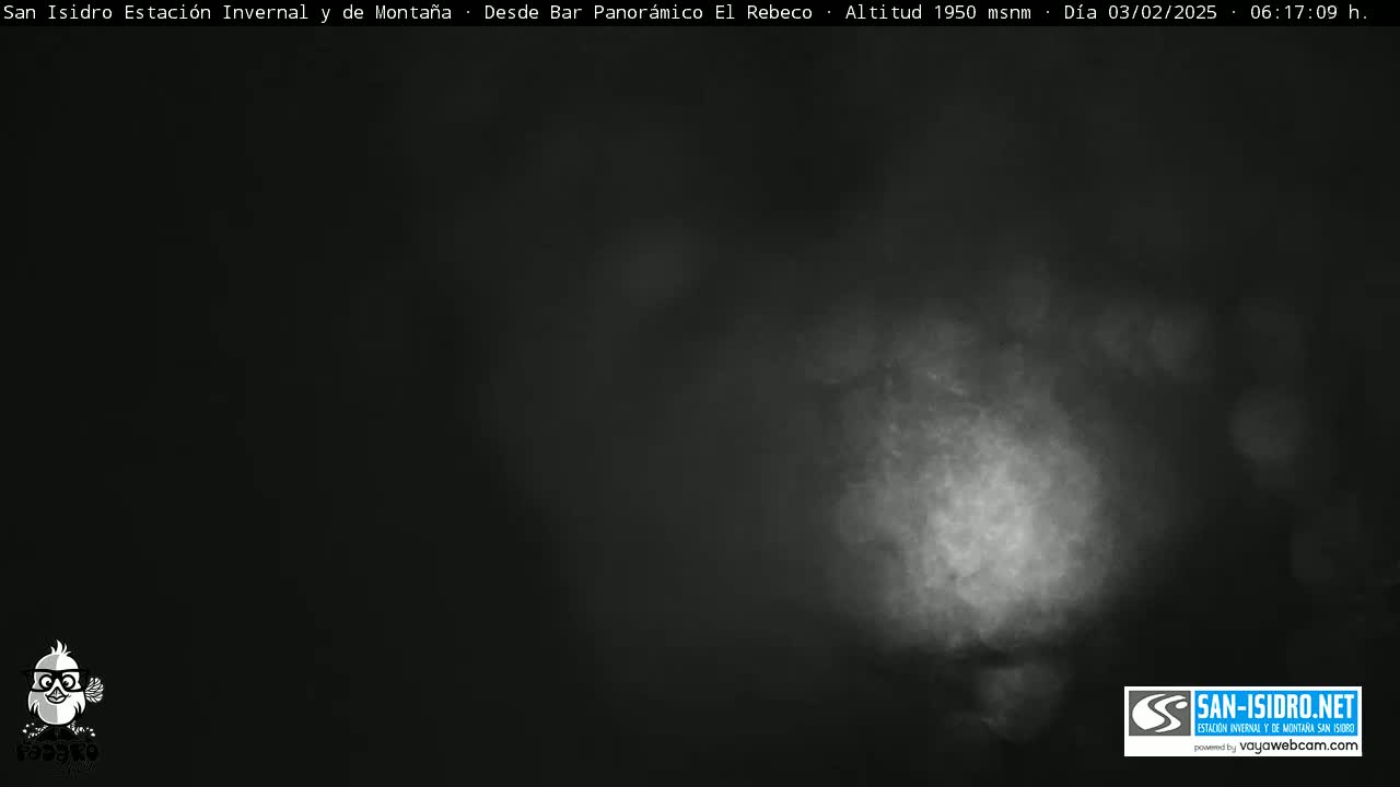 A low-light, blurry image shows a mostly dark scene with a brighter, hazy area in the center, suggesting nighttime or poor visibility conditions.