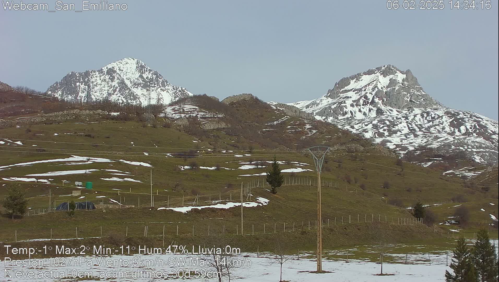 Peña Ubiña (Ubina Mount Peaks) From Babia  Panaromic Live Cam - León, Castile&Leon, Spain