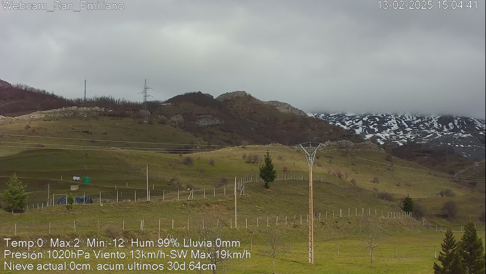Peña Ubiña (Ubina Mount Peaks) From Babia  Panaromic Live Cam - León, Castile&Leon, Spain