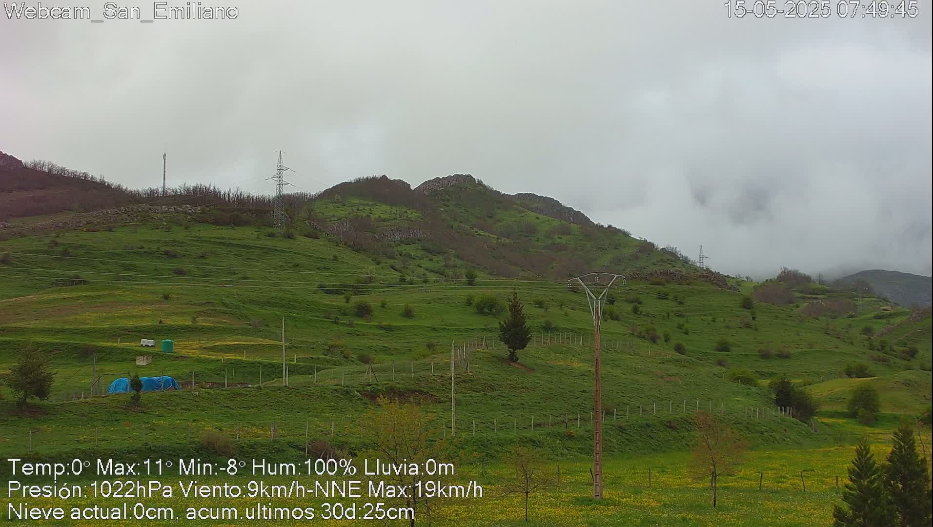 Peña Ubiña (Ubina Mount Peaks) From Babia  Panaromic Live Cam - León, Castile&Leon, Spain