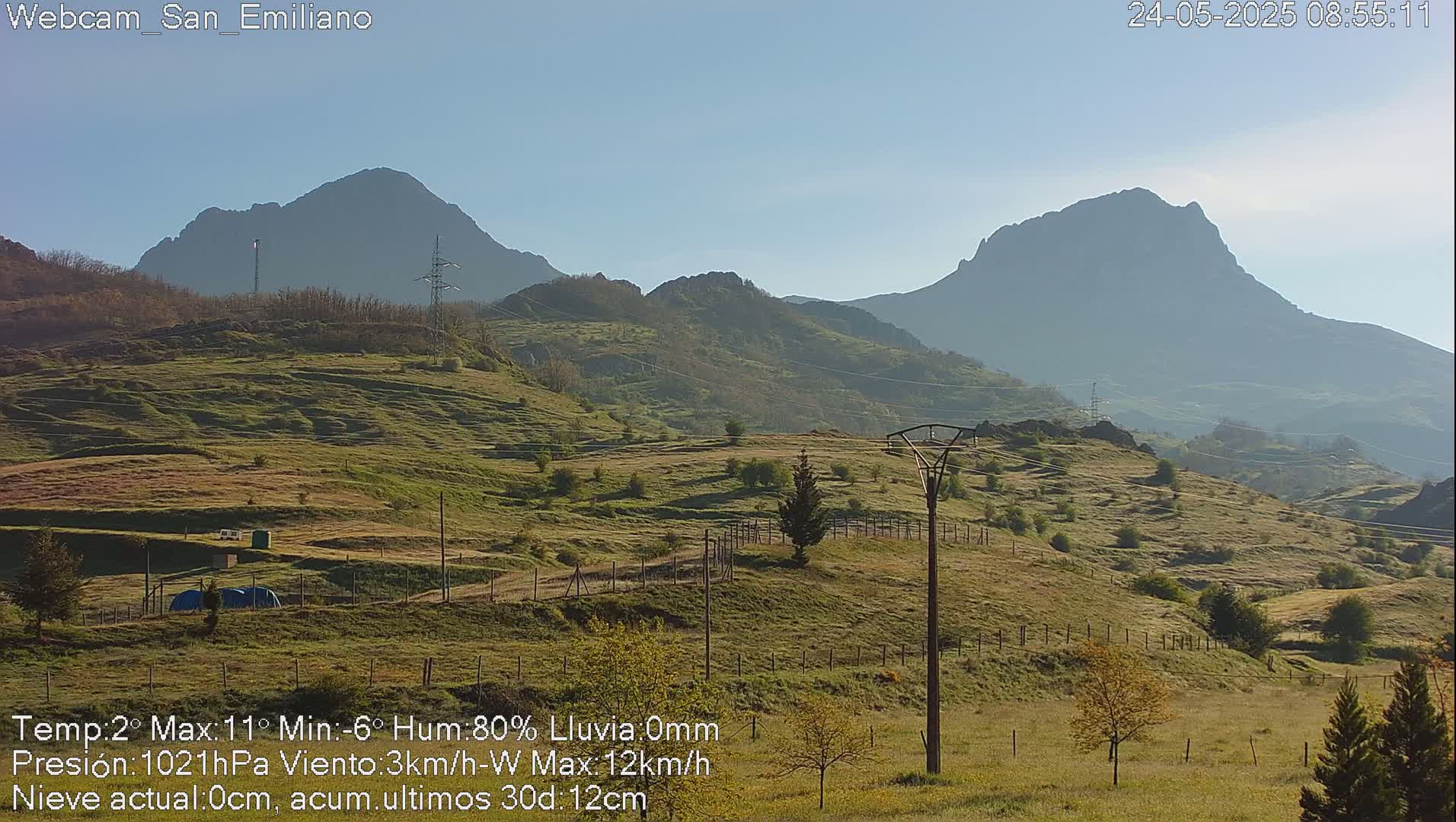 Peña Ubiña (Ubina Mount Peaks) From Babia  Panaromic Live Cam - León, Castile&Leon, Spain
