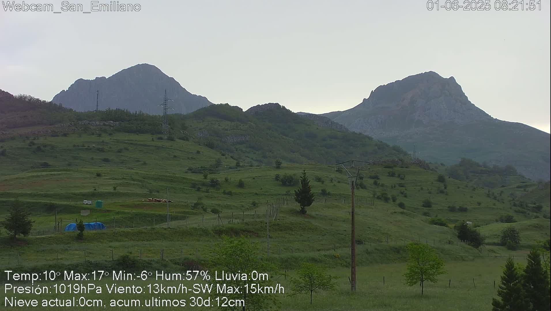 Peña Ubiña (Ubina Mount Peaks) From Babia  Panaromic Live Cam - León, Castile&Leon, Spain