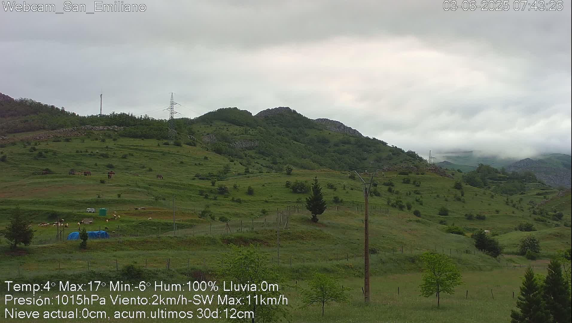 Peña Ubiña (Ubina Mount Peaks) From Babia  Panaromic Live Cam - León, Castile&Leon, Spain