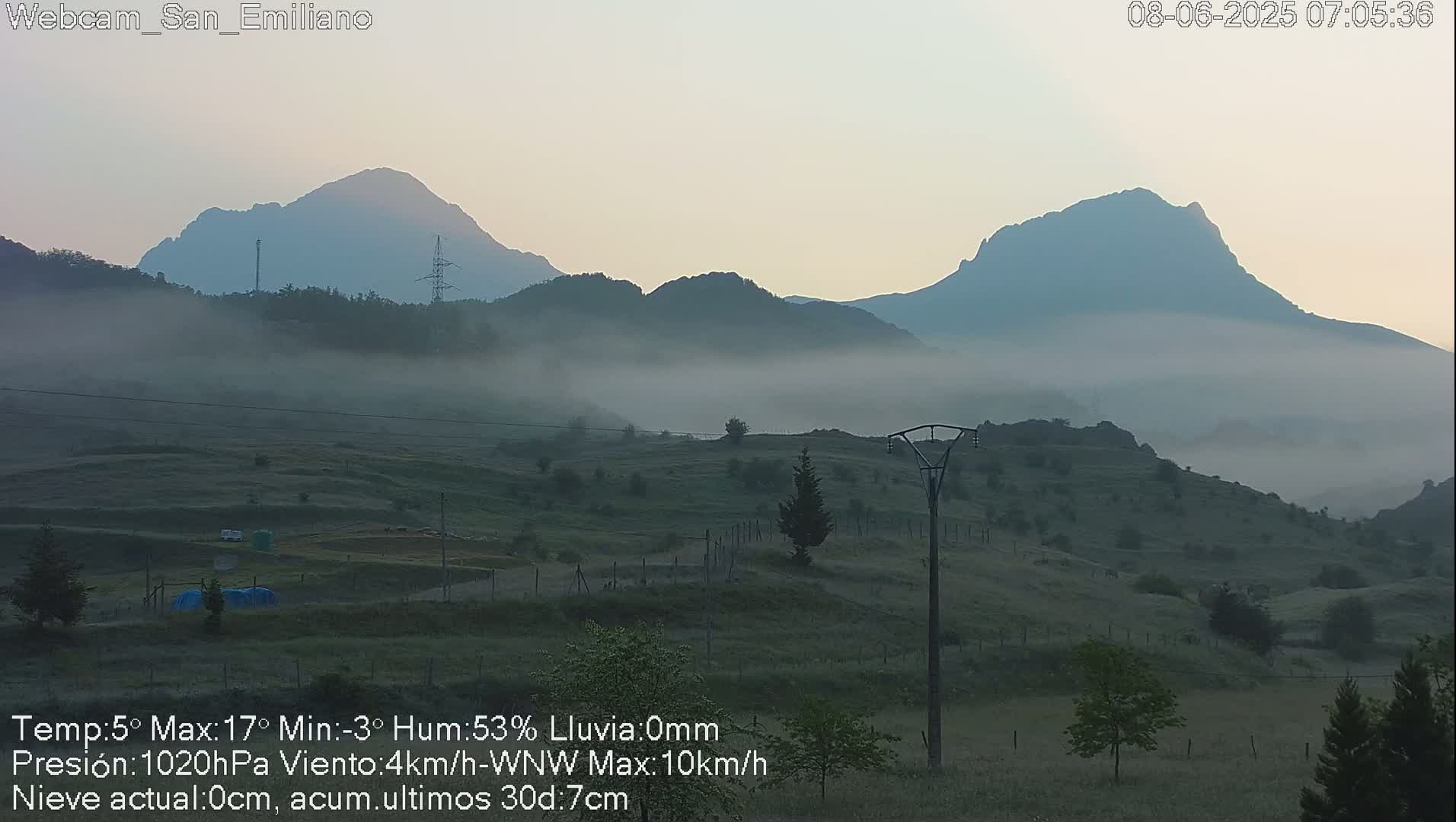 Peña Ubiña (Ubina Mount Peaks) From Babia  Panaromic Live Cam - León, Castile&Leon, Spain