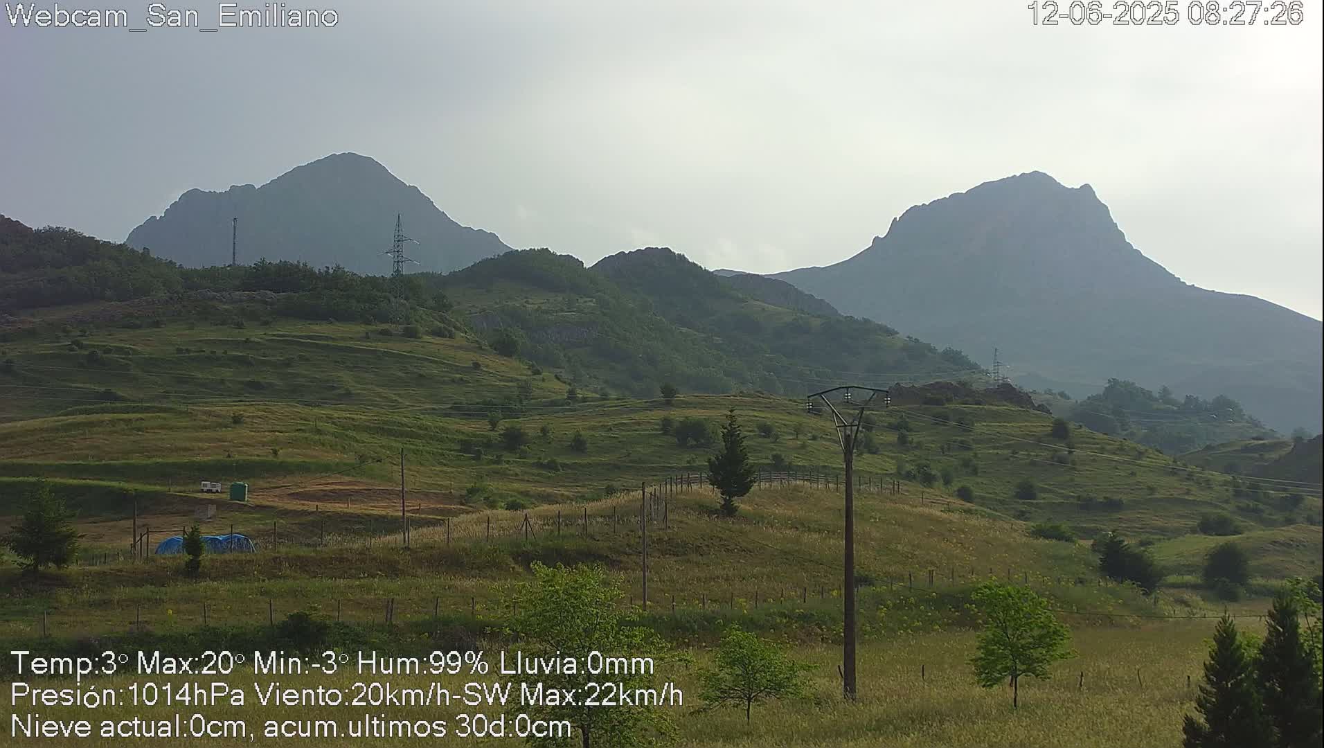 Peña Ubiña (Ubina Mount Peaks) From Babia  Panaromic Live Cam - León, Castile&Leon, Spain