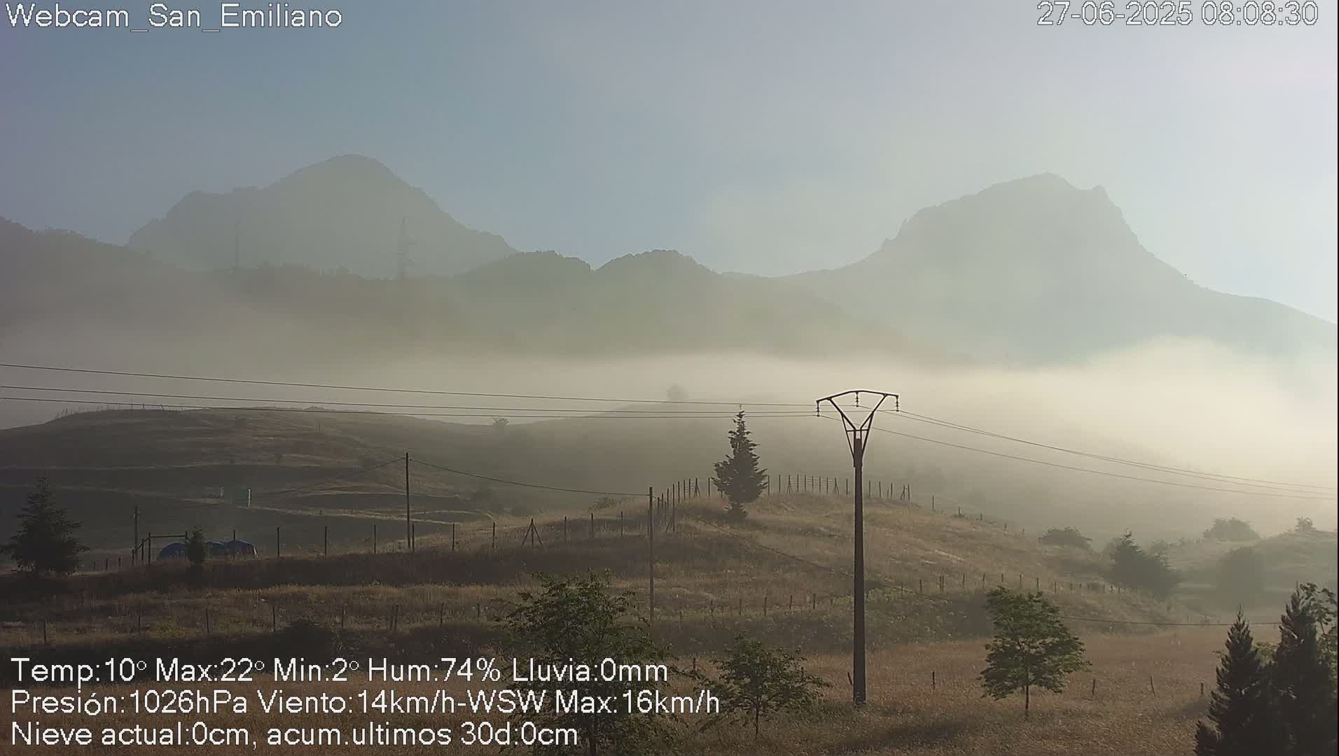 Peña Ubiña (Ubina Mount Peaks) From Babia  Panaromic Live Cam - León, Castile&Leon, Spain