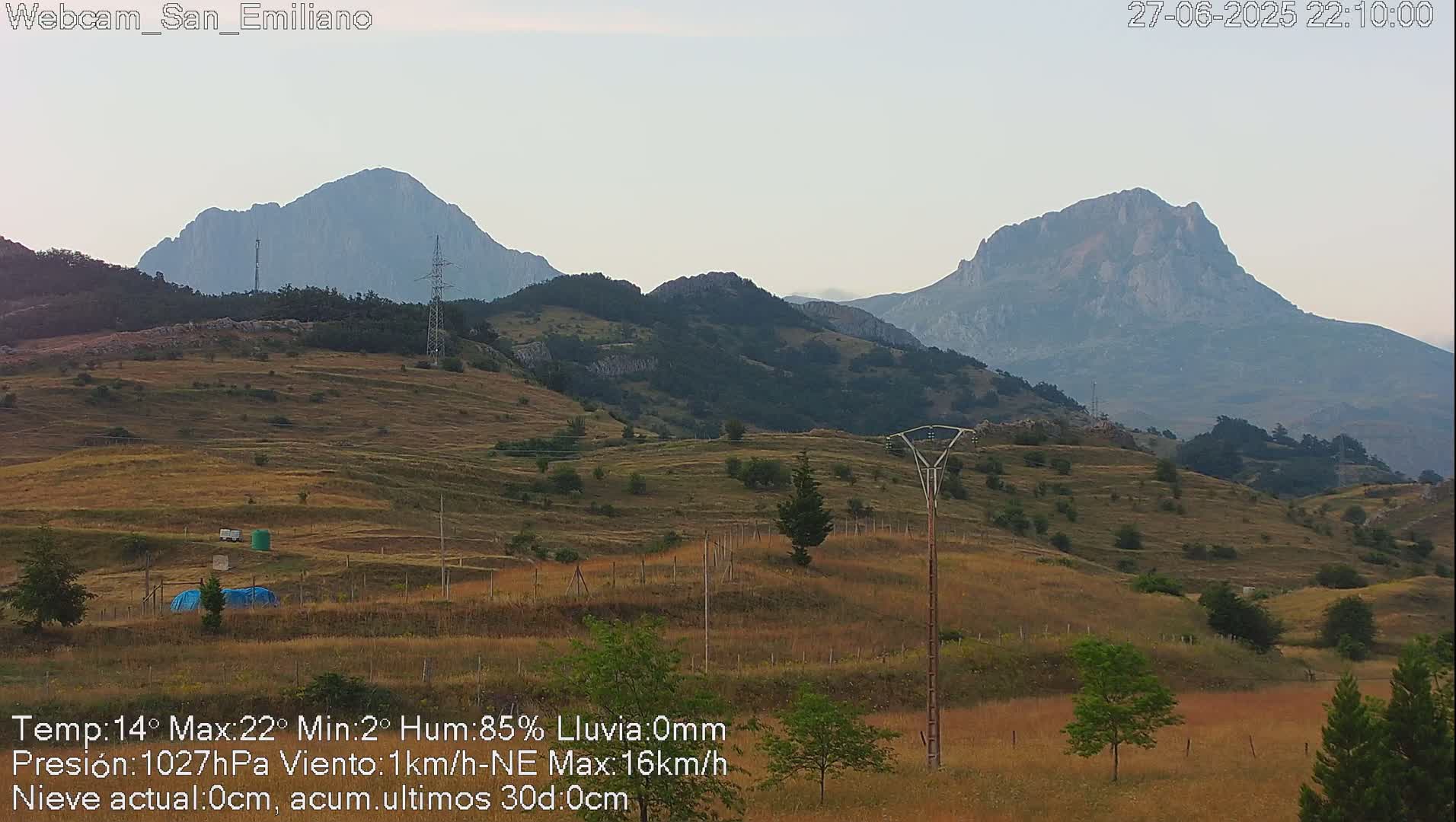 Peña Ubiña (Ubina Mount Peaks) From Babia  Panaromic Live Cam - León, Castile&Leon, Spain