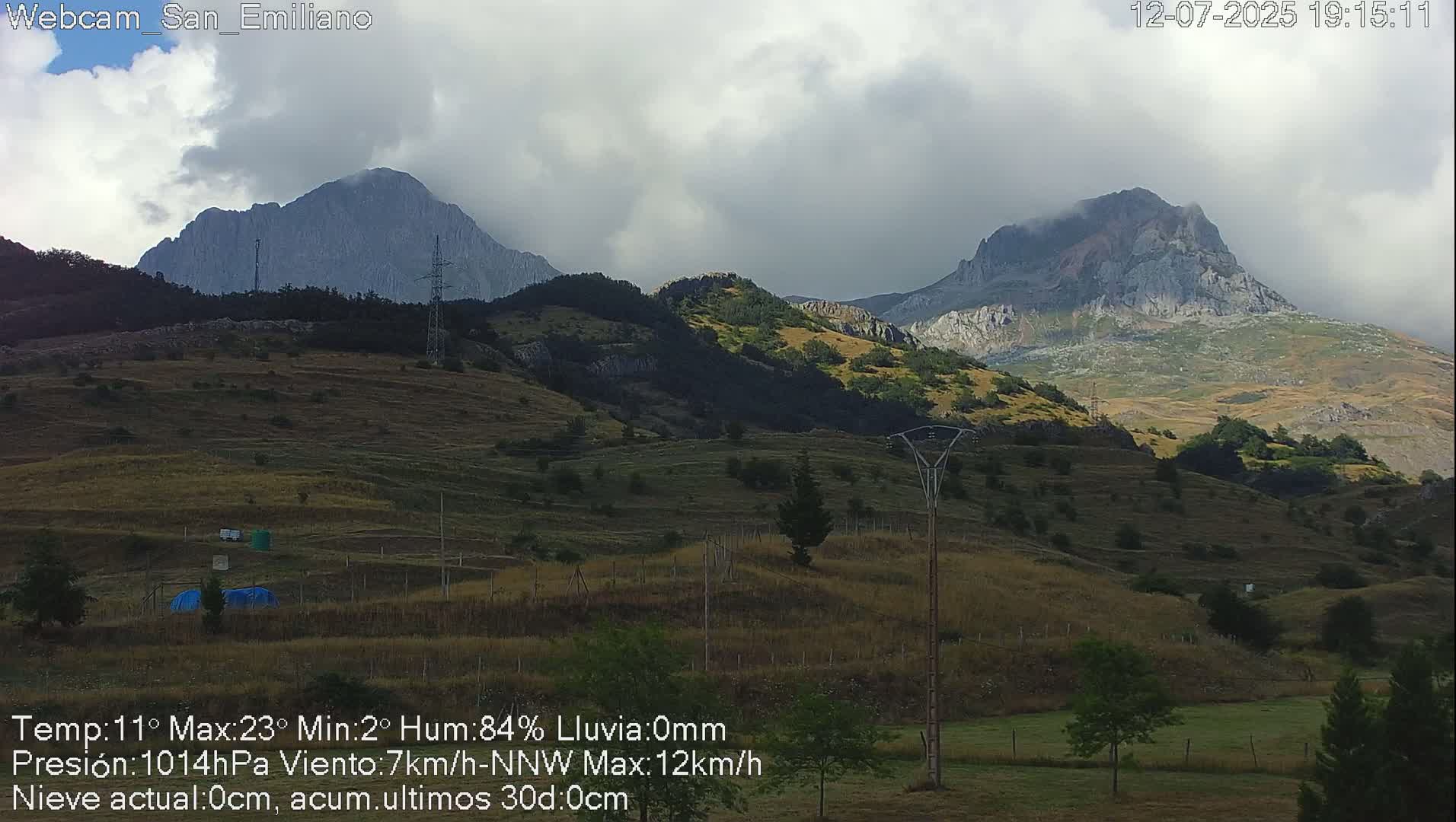 Peña Ubiña (Ubina Mount Peaks) From Babia  Panaromic Live Cam - León, Castile&Leon, Spain