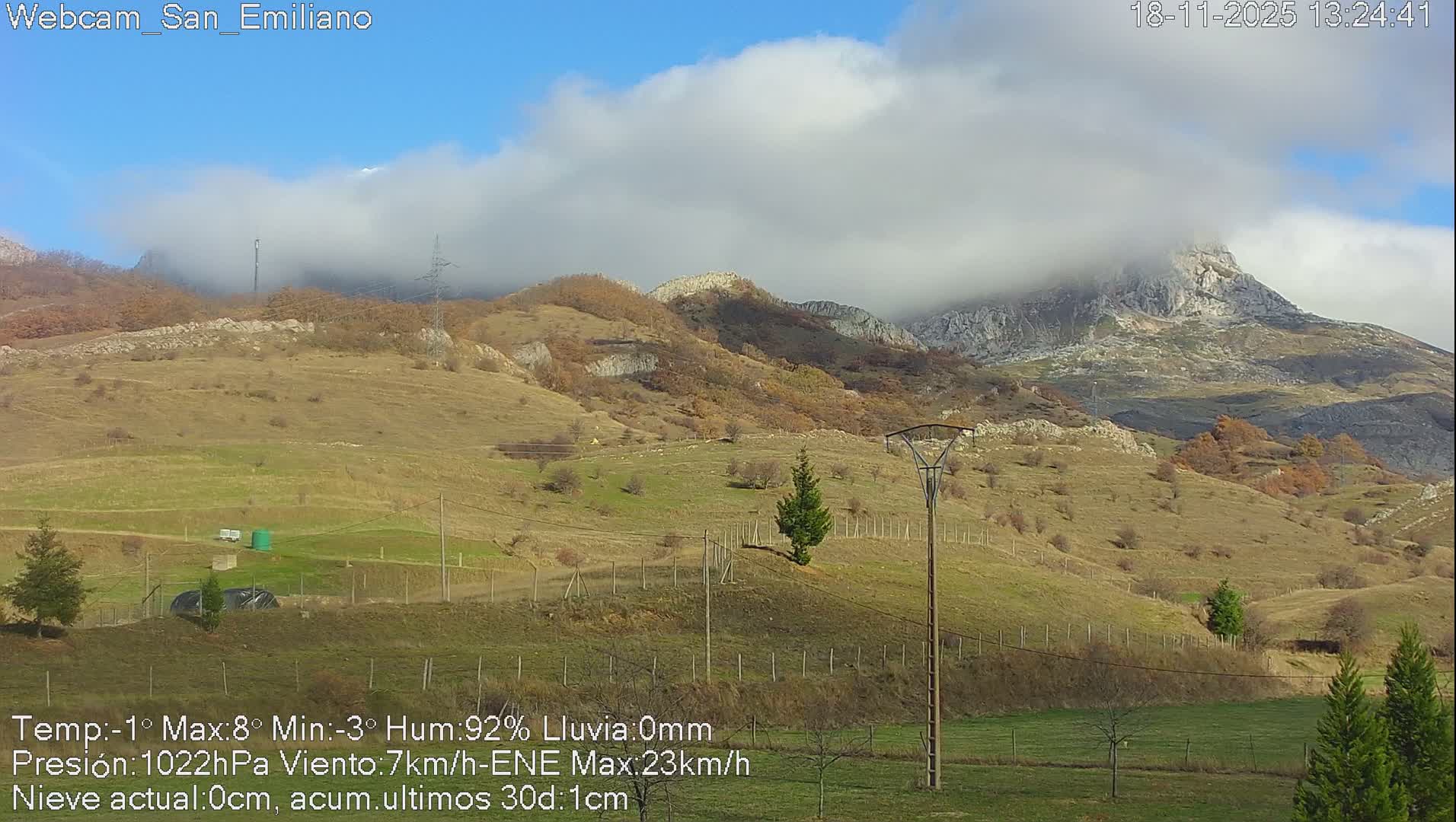 Peña Ubiña (Ubina Mount Peaks) From Babia  Panaromic Live Cam - León, Castile&Leon, Spain