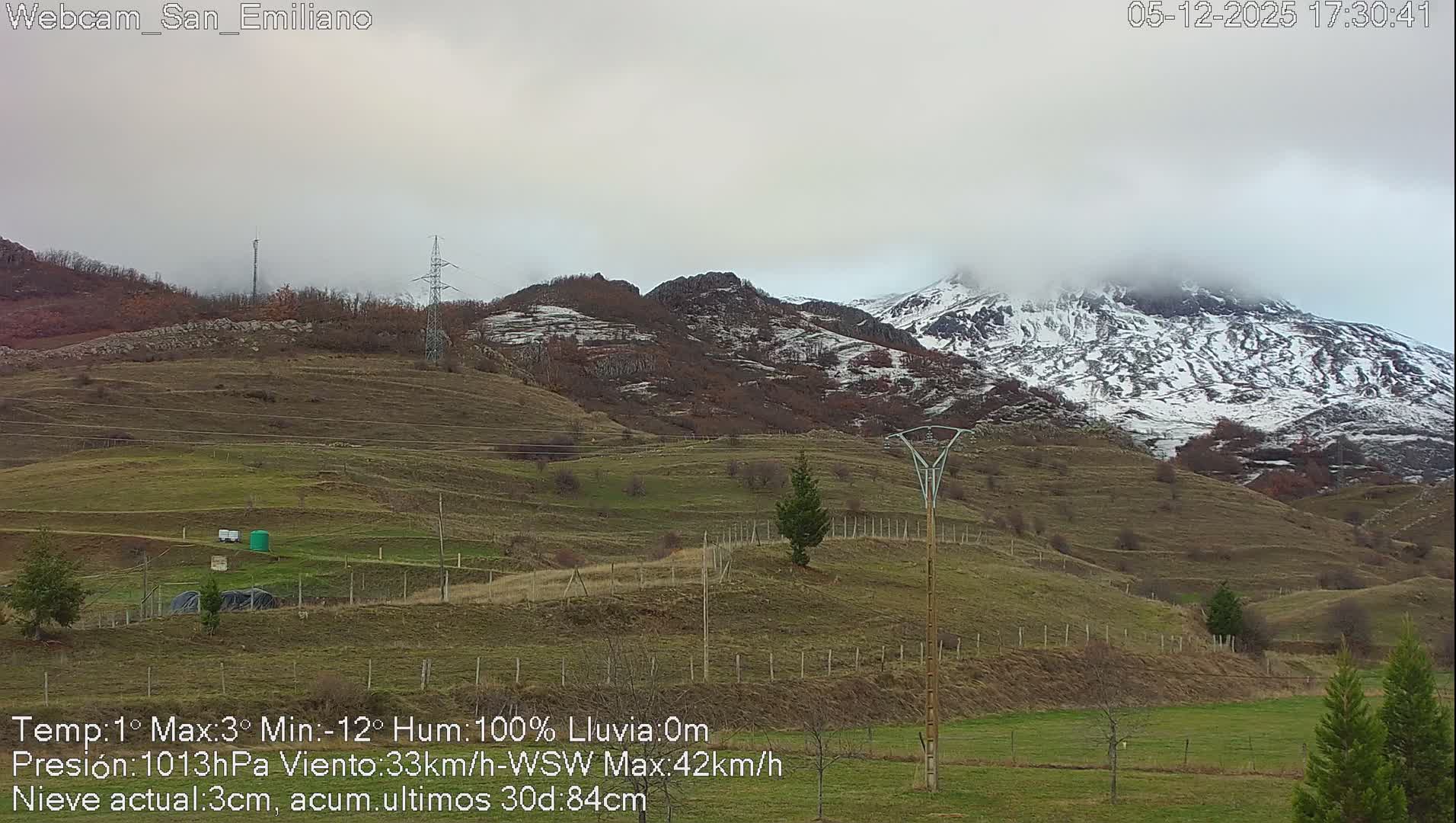 Peña Ubiña (Ubina Mount Peaks) From Babia  Panaromic Live Cam - León, Castile&Leon, Spain