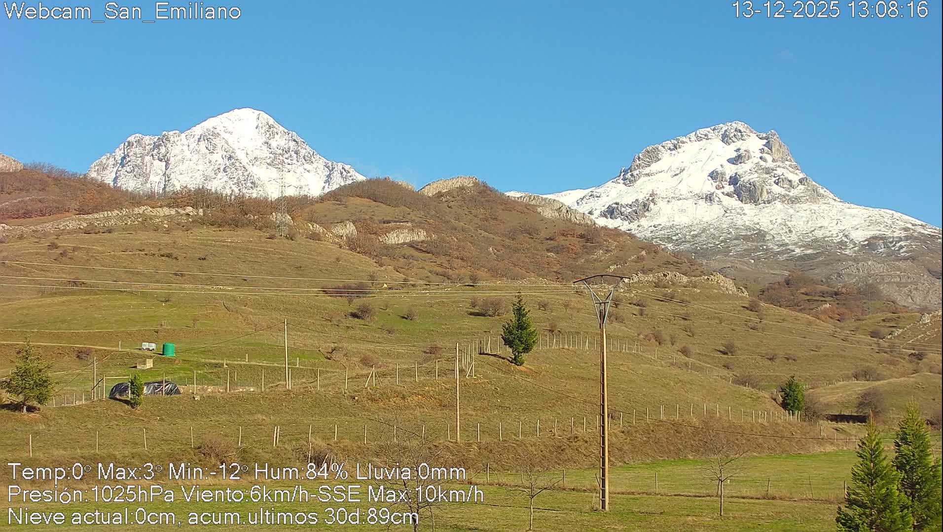 Peña Ubiña (Ubina Mount Peaks) From Babia  Panaromic Live Cam - León, Castile&Leon, Spain