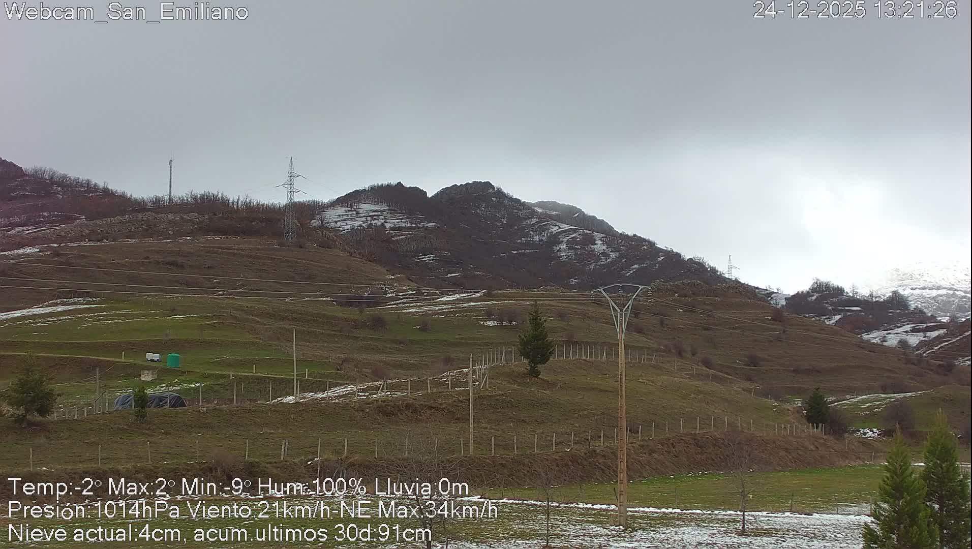 Peña Ubiña (Ubina Mount Peaks) From Babia  Panaromic Live Cam - León, Castile&Leon, Spain