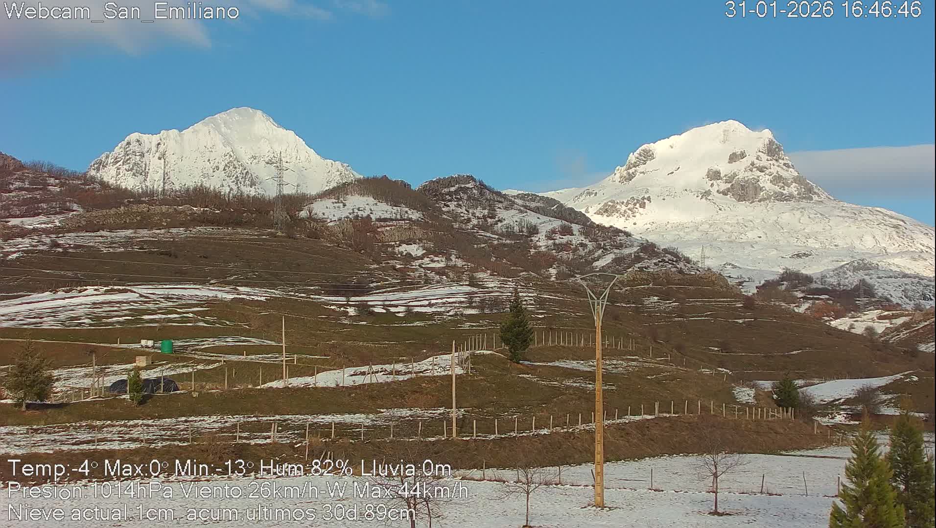 Peña Ubiña (Ubina Mount Peaks) From Babia  Panaromic Live Cam - León, Castile&Leon, Spain