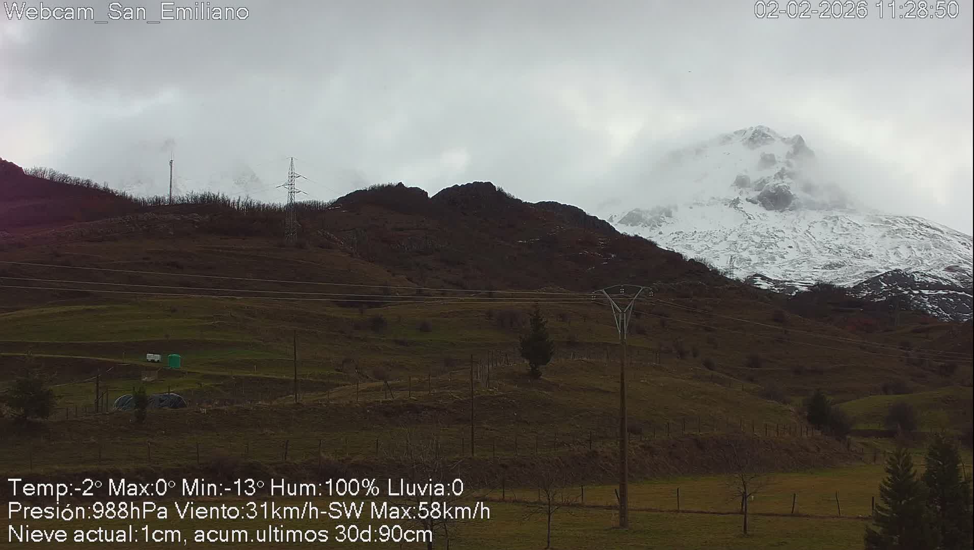 Peña Ubiña (Ubina Mount Peaks) From Babia  Panaromic Live Cam - León, Castile&Leon, Spain