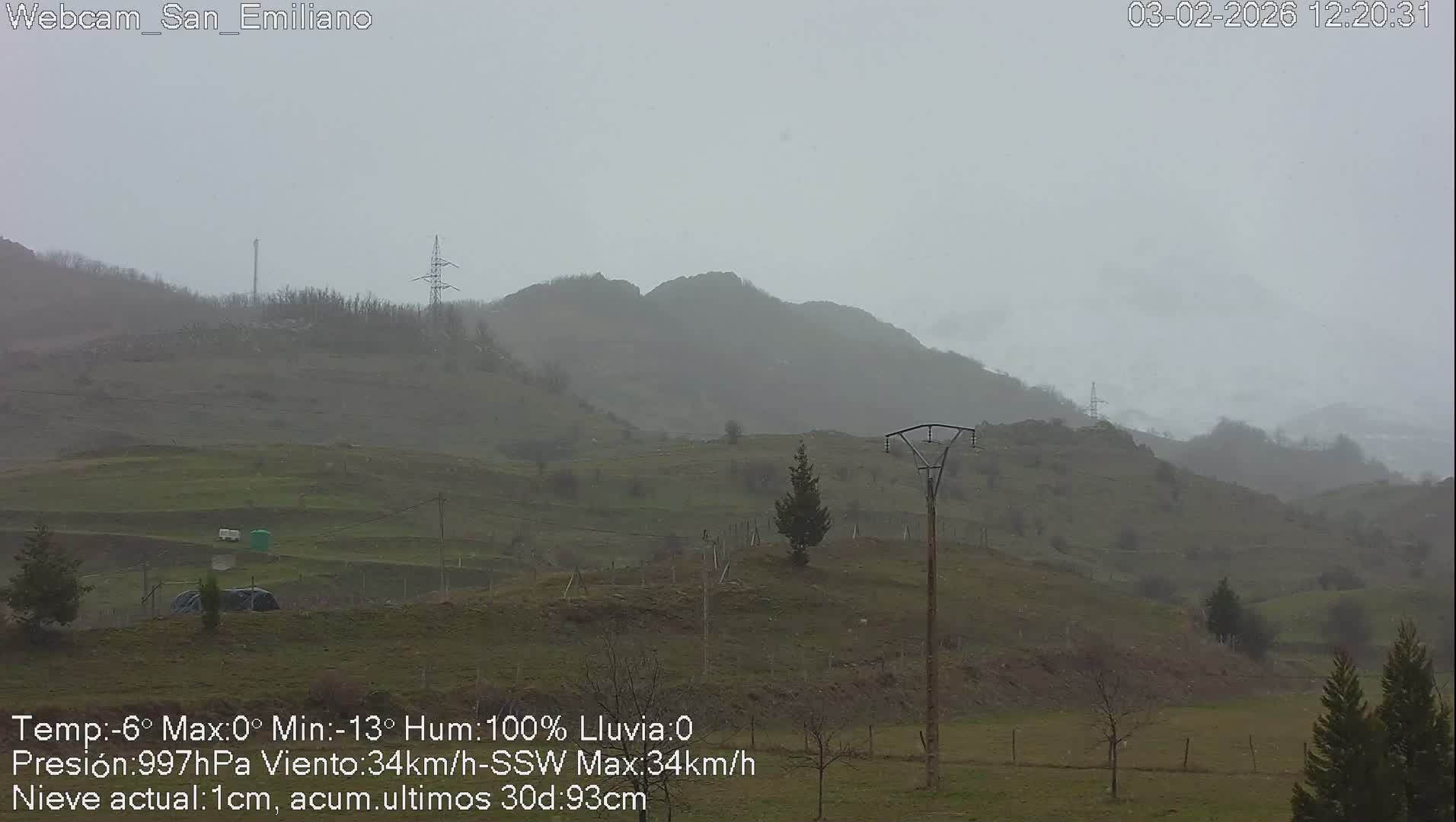 Peña Ubiña (Ubina Mount Peaks) From Babia  Panaromic Live Cam - León, Castile&Leon, Spain